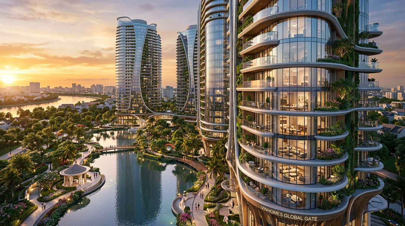 Tòa tháp căn hộ cao cấp Vinhomes